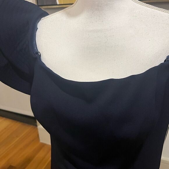 Xscape Navy Blue gown size 16 NWT - Picture 4 of 15